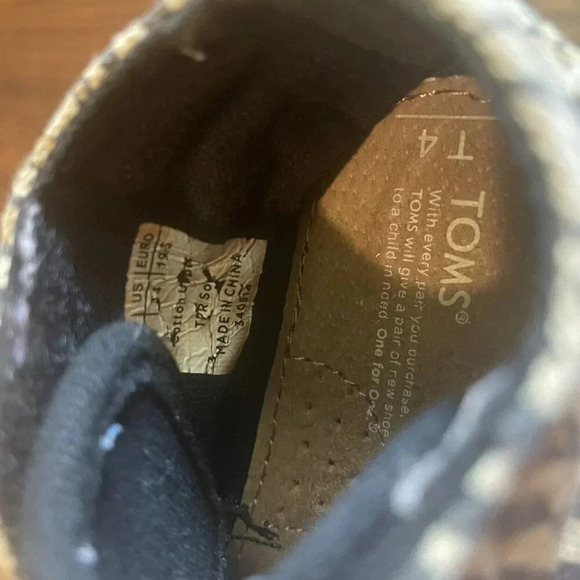 Tom's Brown Ocelot High Top Sneakers - Picture 4 of 5